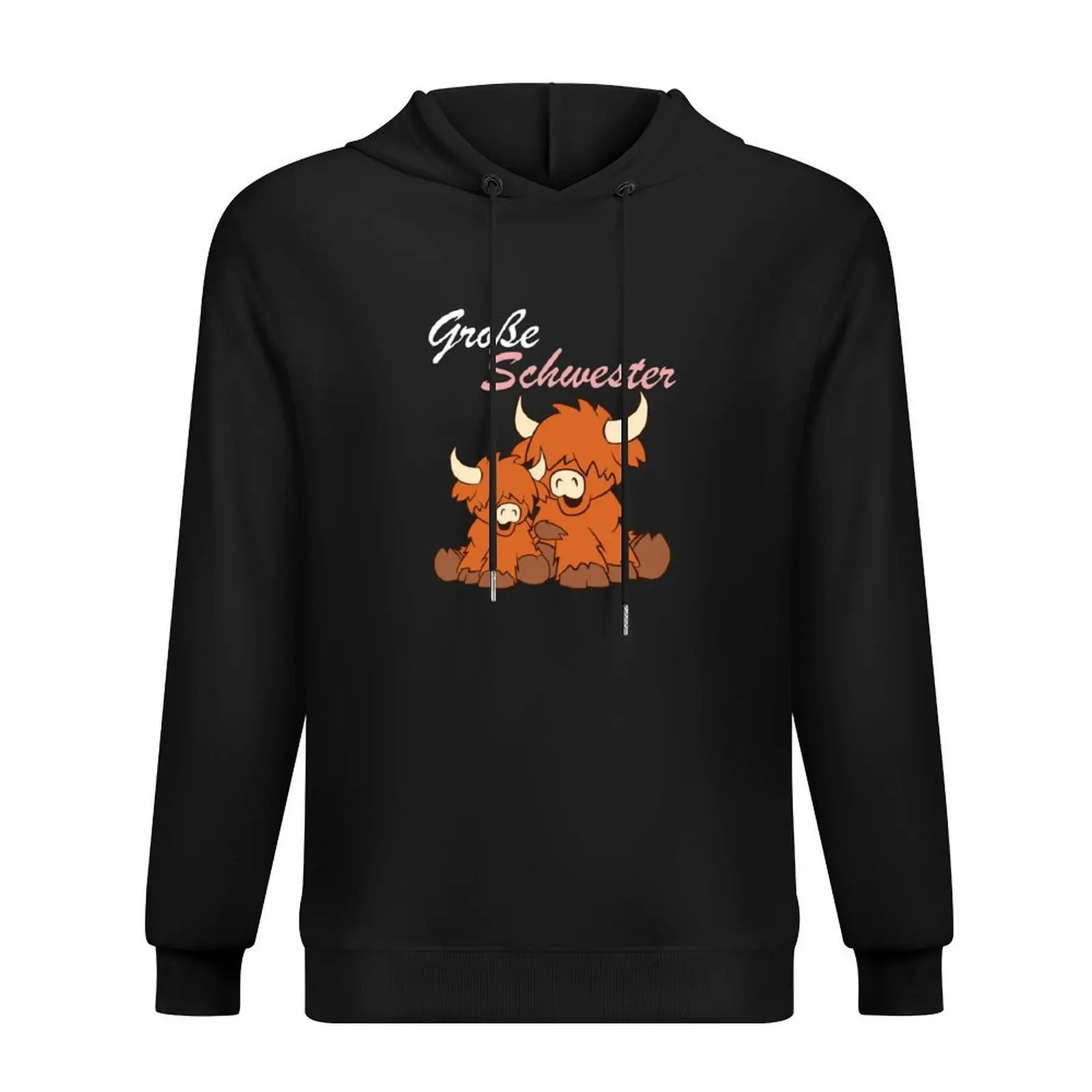 

Highland Cattle - Groe Schwester Hoodie men wear clothes for men mens clothing men's autumn clothes hoodie streetwear