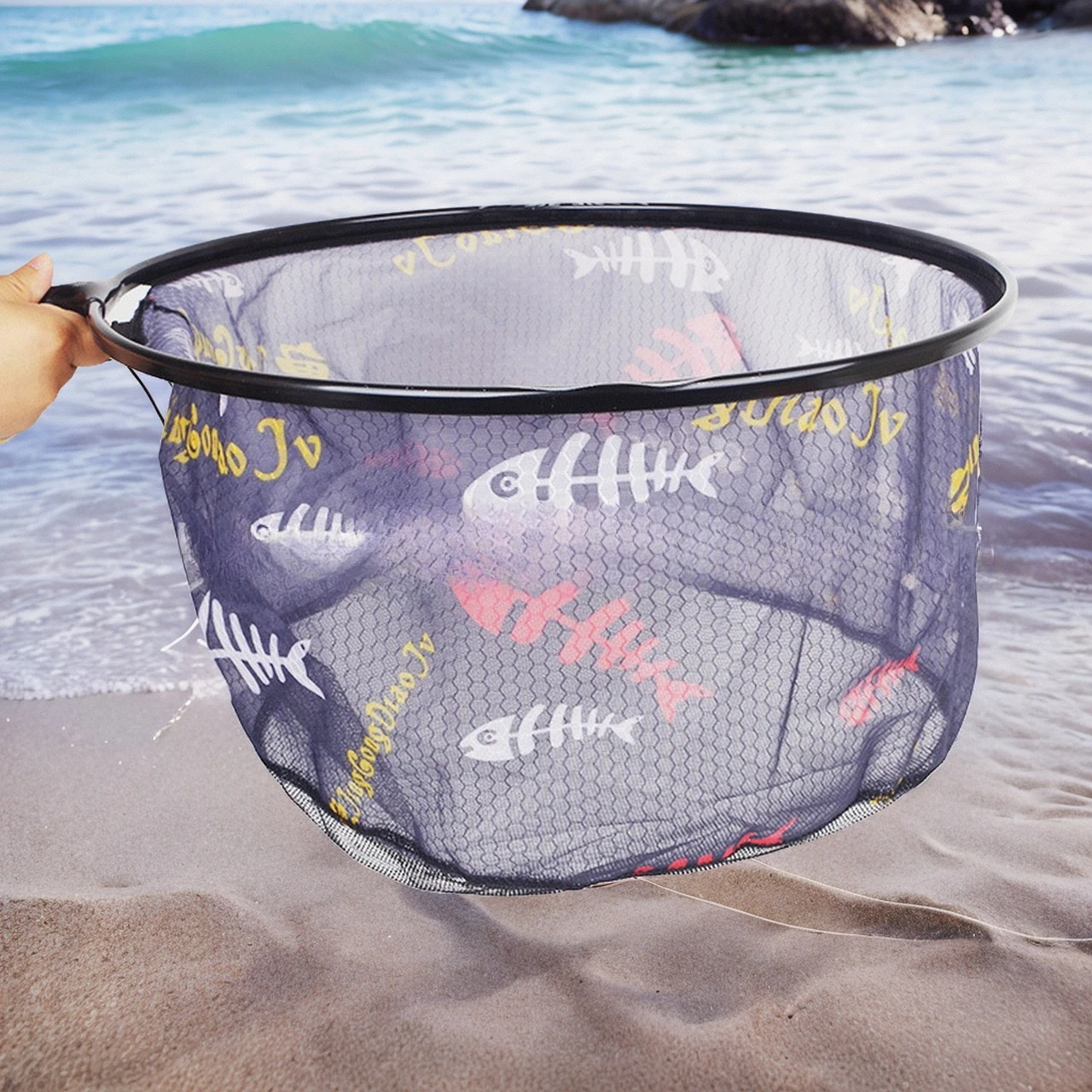 

Goods frame tool gear Freshwater rubber tools three-wall Wire Butterfly Landing fishing accessories equipment sale Scoop