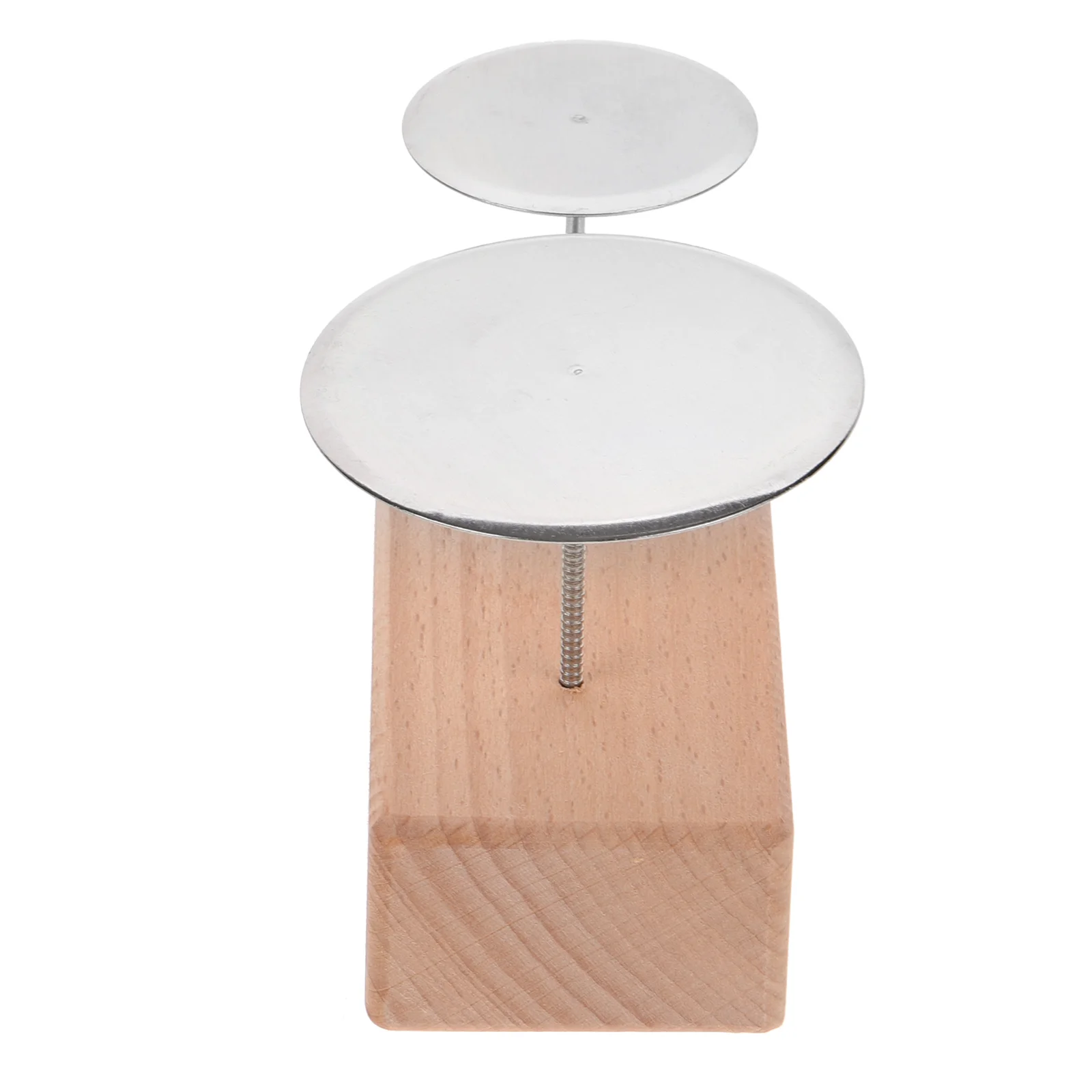 

1 set 1 Set Wooden Nail Holder Tool Natural Wood Stainless Steel Display Stand For Cake Decorating Supplies Flower Display Base