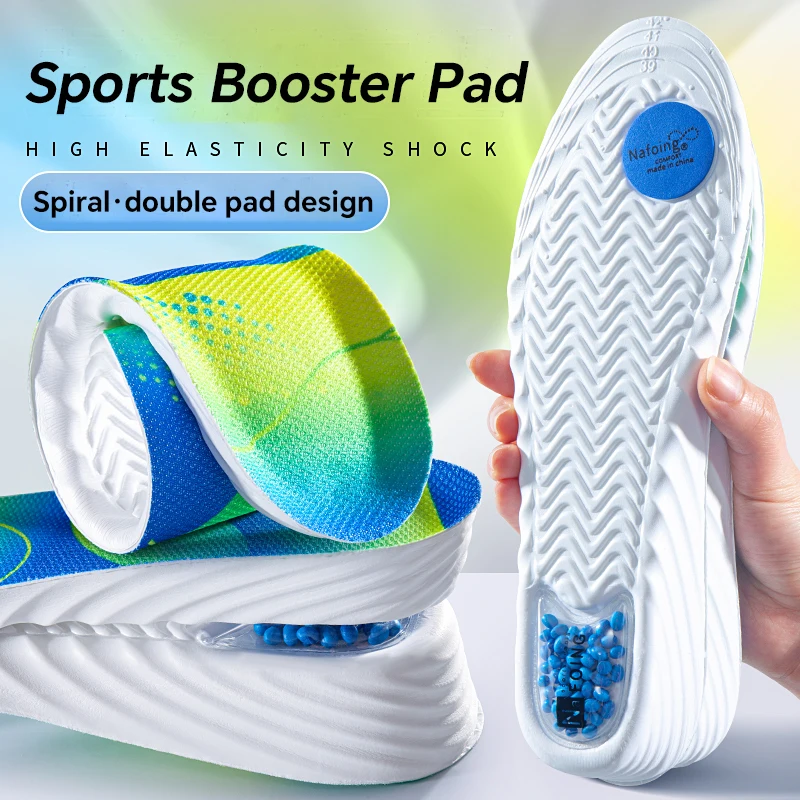 ارتفاع غير مرئي زيادة النعال للنساء الرجال مريحة كعب رفع الأحذية وحيد وسادة انتعاش امتصاص الصدمات قدم الرعاية وسادة