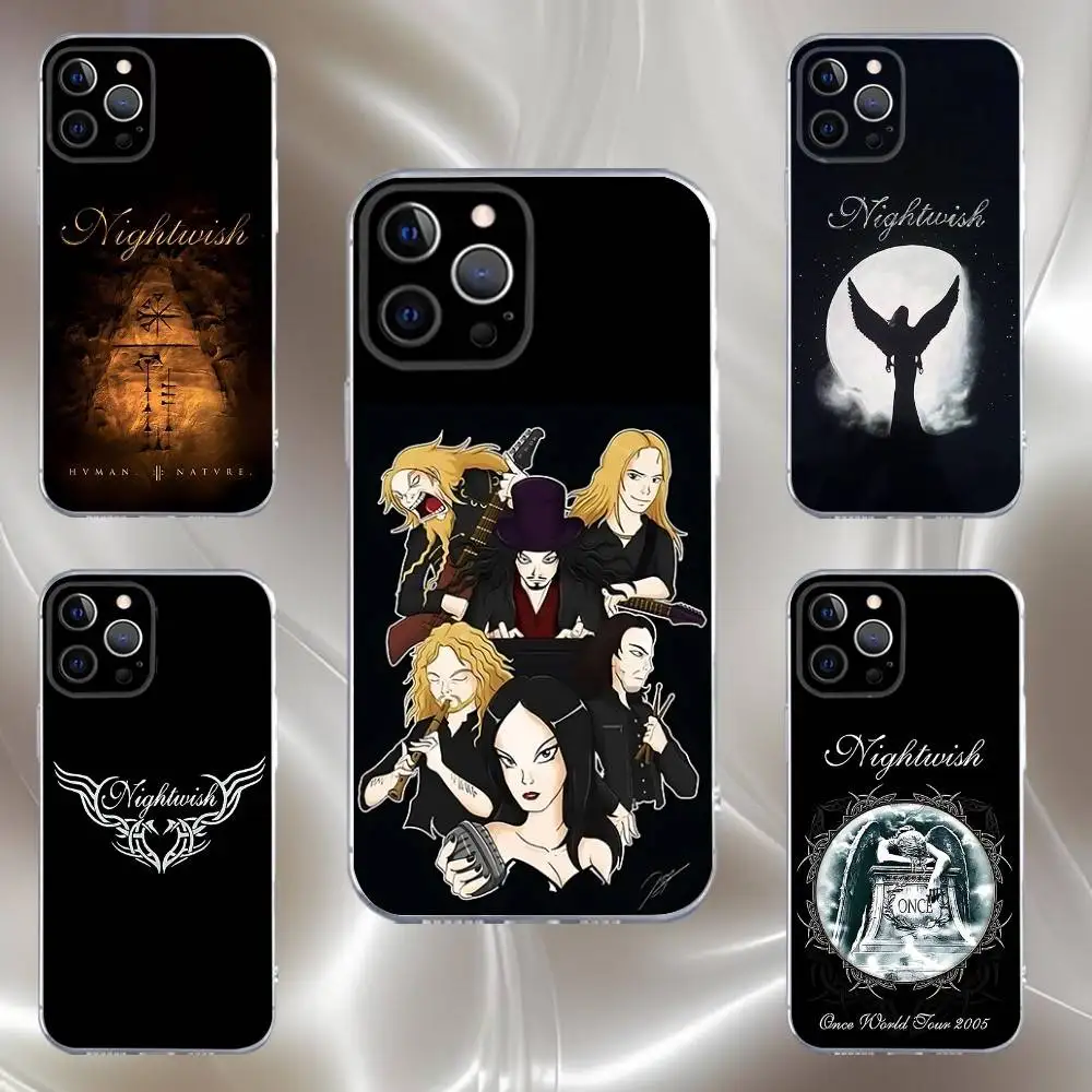 

N-Nightwish Yesterwynde Phone Case For iPhone 16,15,14,13,12,11 Pro,Max,Plus,X,XS,XR,SE,Mini Transparent Silicone Soft