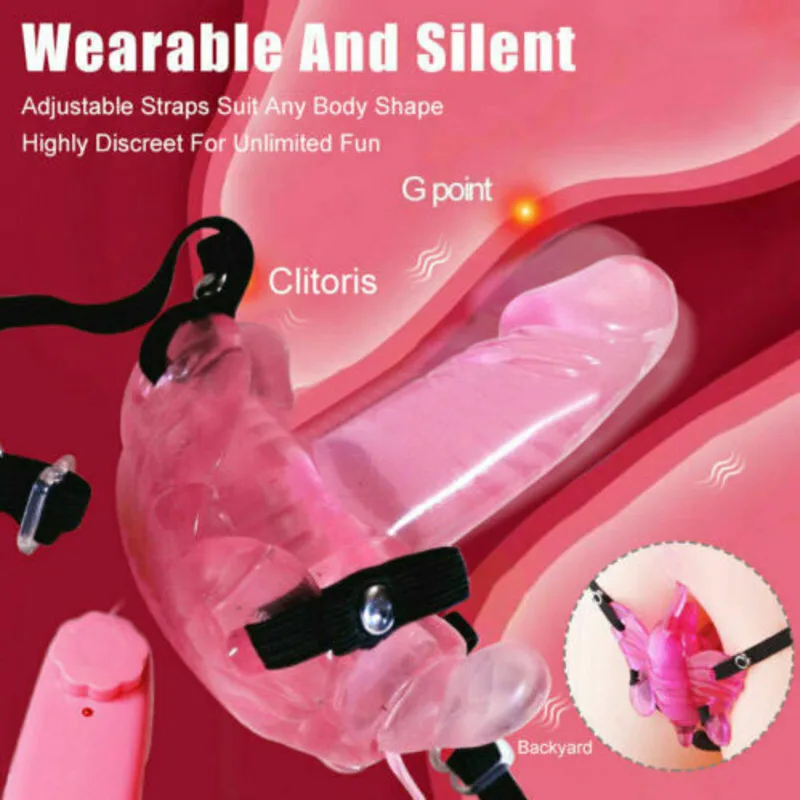 

Female Butterfly Vibrator Clitoris Stimulator Strapon Vibrating Egg Vagina Massager G Spot Masturbator Inside Sex Toys For Women