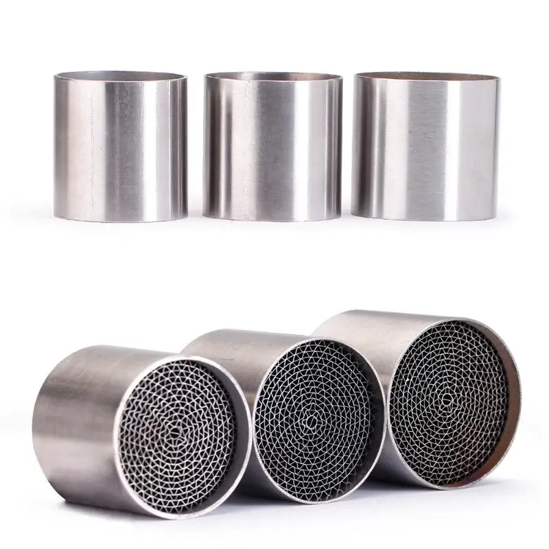 Universal Motorcycle Exhaust Honeycomb DB Killer: Reduce Noise High Torque Low Speed Gas Purification