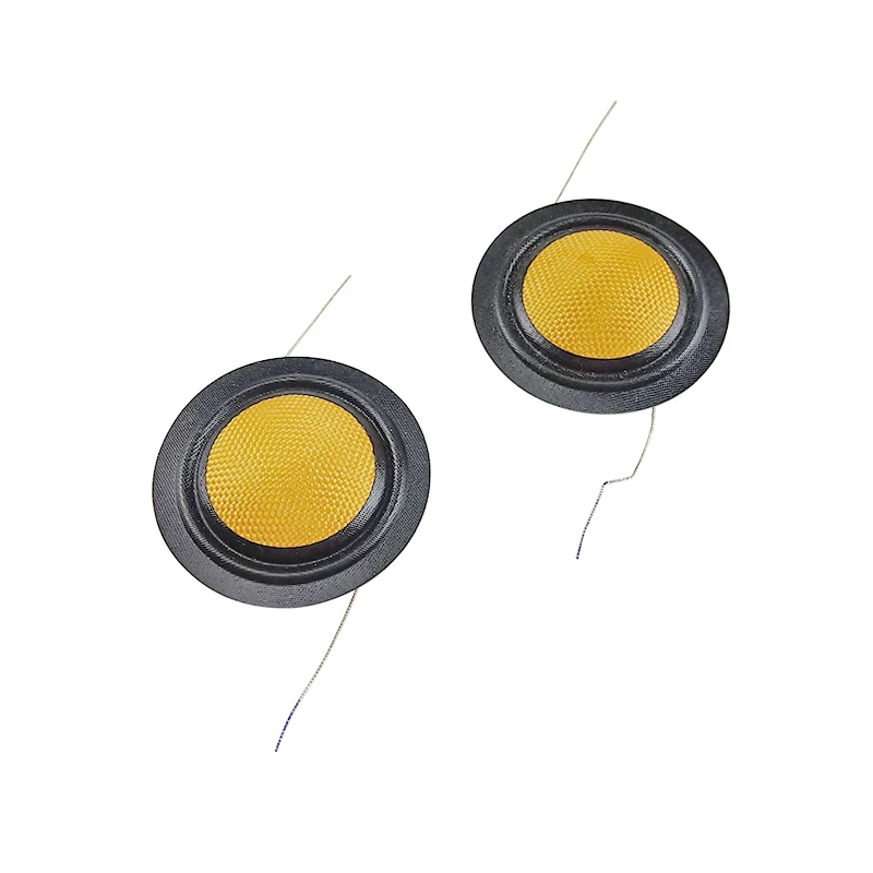 GHXAMP-diafragma tejido de fibra de vidrio importado, Bobina de voz de 25 núcleos, salida izquierda y derecha, película de voz, 8Ohm, 2 piezas, 25,4mm