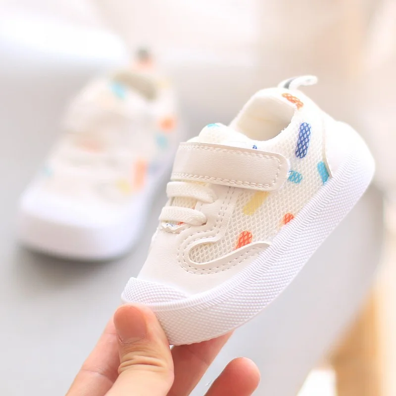 아기신발Baby Walking Shoes Spring Autumn Mesh Shoe Soft Soled Functional Shoes Boys Girls Shoes 1-3Year Sneakers for Kids Baby Girl