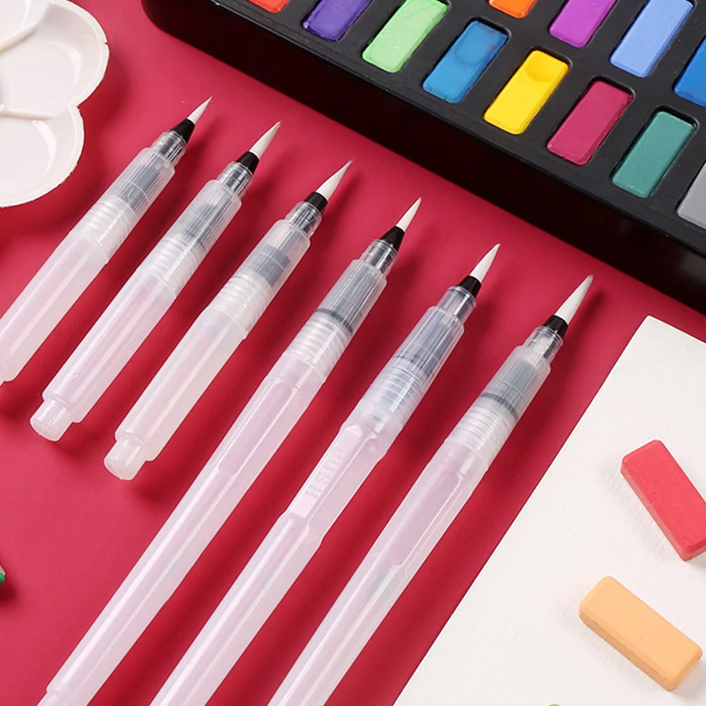 مجموعة أقلام ألوان مائية مكونة من 3 قطع آمنة ومتينة وخفيفة الوزن ومحمولة مثالية للعودة إلى اللوازم المدرسية لأقلام فرشاة المياه للطلاب #4