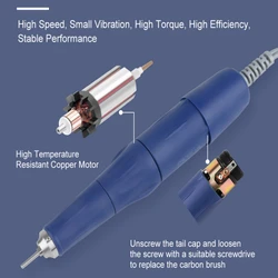 Nail Drill Pen STRONG 105L Handle 40000RPM For Marathon STRONG 210 90 204 207B Polishing Manicure and Pedicure Machine Nail Tool