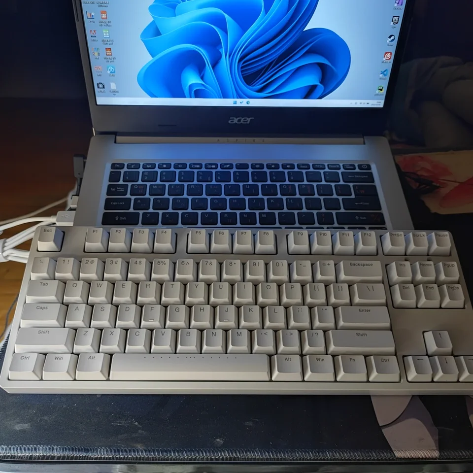 IKBC 有線 C87 チェリーMX ブラウン レッド ブラック メカニカルキーボード TKL 87キー NKRO ゲーミングキーボード