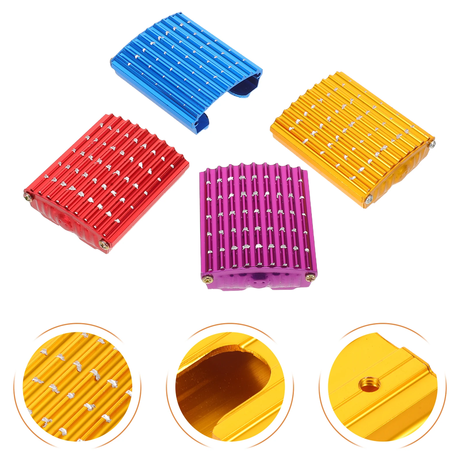 

4pcs Brake Covers Universal Anti-Slip Motorcycle Tricycle Pads Wear-Resistant Long Lifespan Easy Installation Enhanced Stability