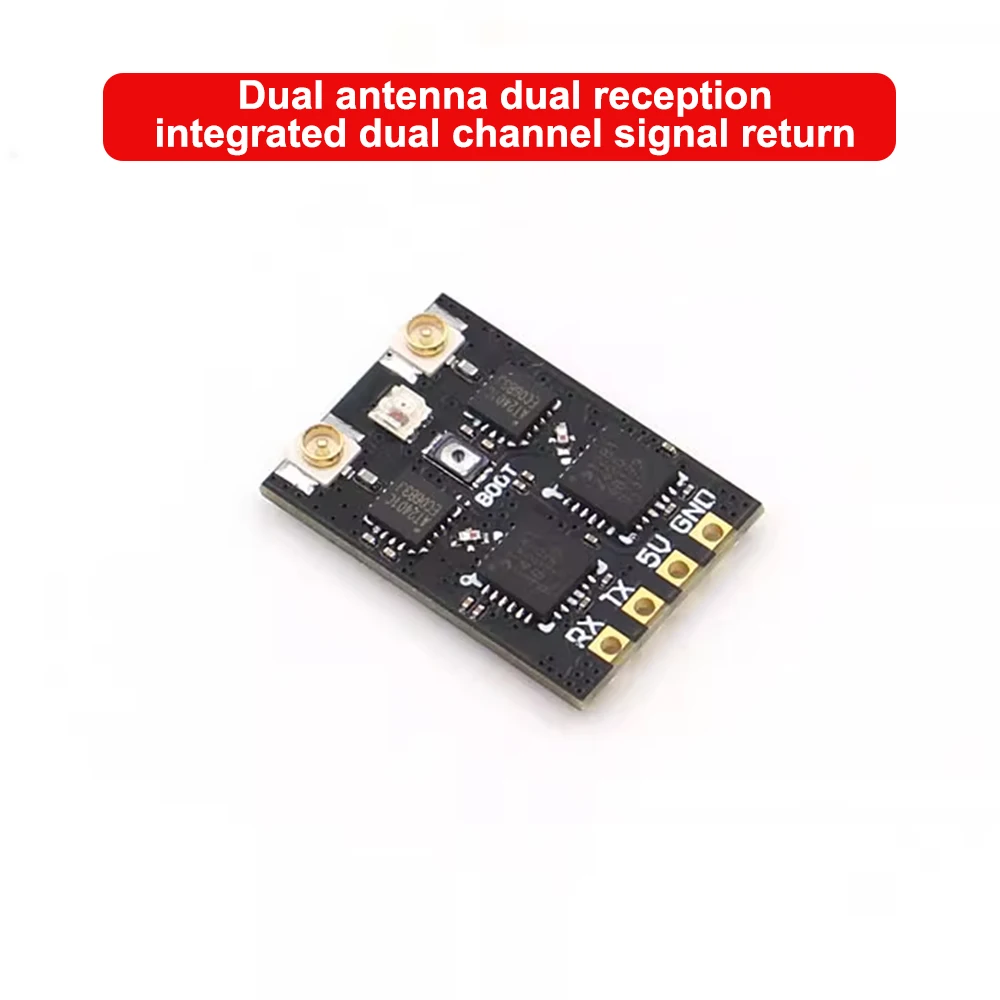 JHEMCU RP4-TD ELRS 2.4G Diversity Receiver Built-in TCXO High Precision For FPV Fixed Wing Multirotor Flight Controller Parts