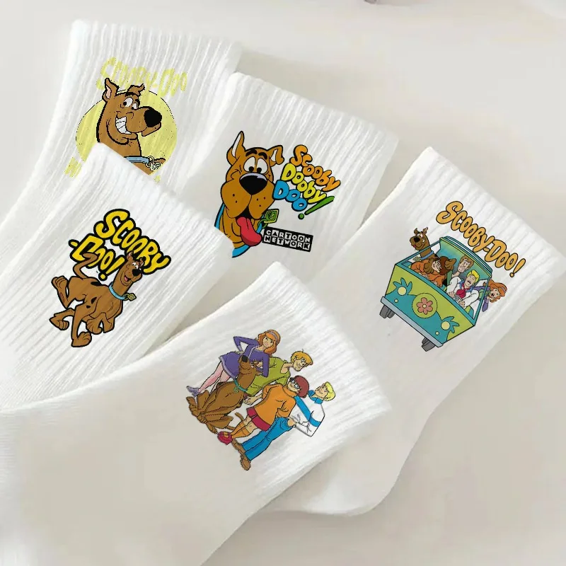 Scoobys Doo Kawaii Socks Women Men Cartoon Anime Derivative Peripherals Sock Comfortable Breathable Stockings Party Gifts