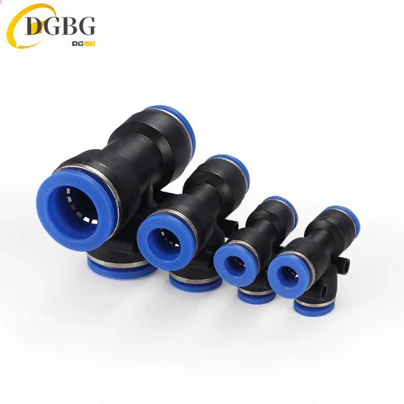 50/100/500PCS Pneumatic Fittings Connecotrs 4/6/8/10/12mm PE/PEG Type Quick Release Push In Connection For Air Water Hose Tube