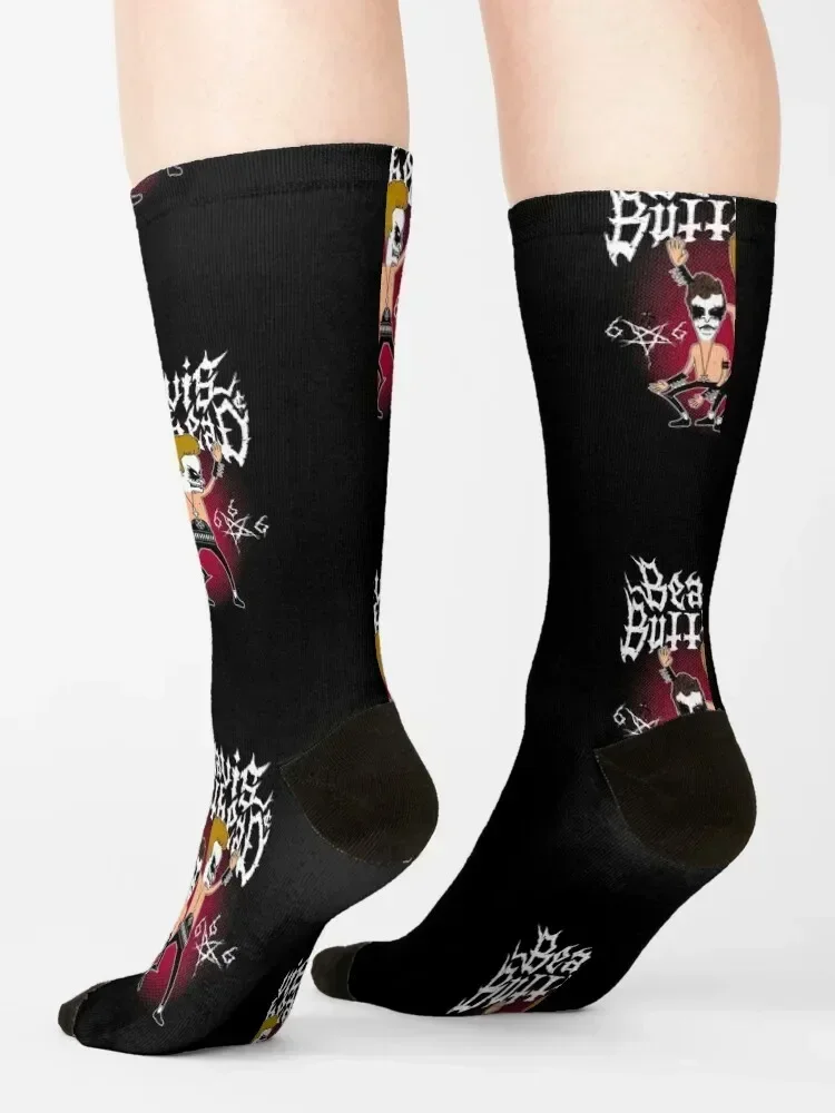 Beavis and Butthead - Funny Black Metal T-ShirtHeavy Metal ShirtCorpse Paint T-ShirtGoth Shirt Socks