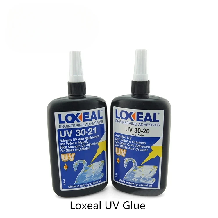 Good quality Italy Loxeal UV glue  for glass to metal glass surface to edge UV glue(one bottle)