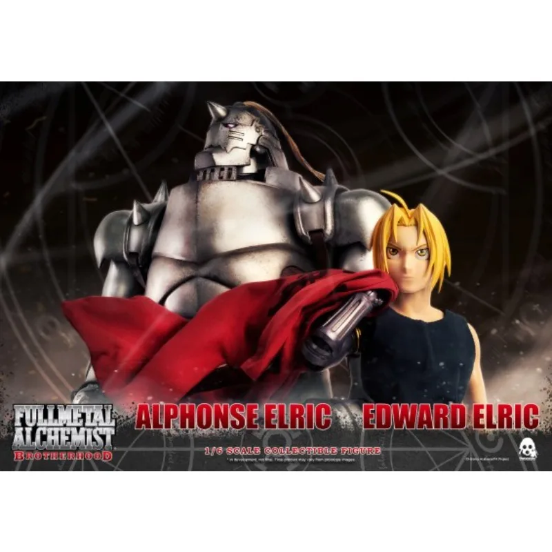 Threezero 오리지널 FigZero 시리즈 FULLMETAL ALCHEMIST 애니메이션 액션 피규어 모델 장난감 소장 모델 장식품 소년을위한 선물