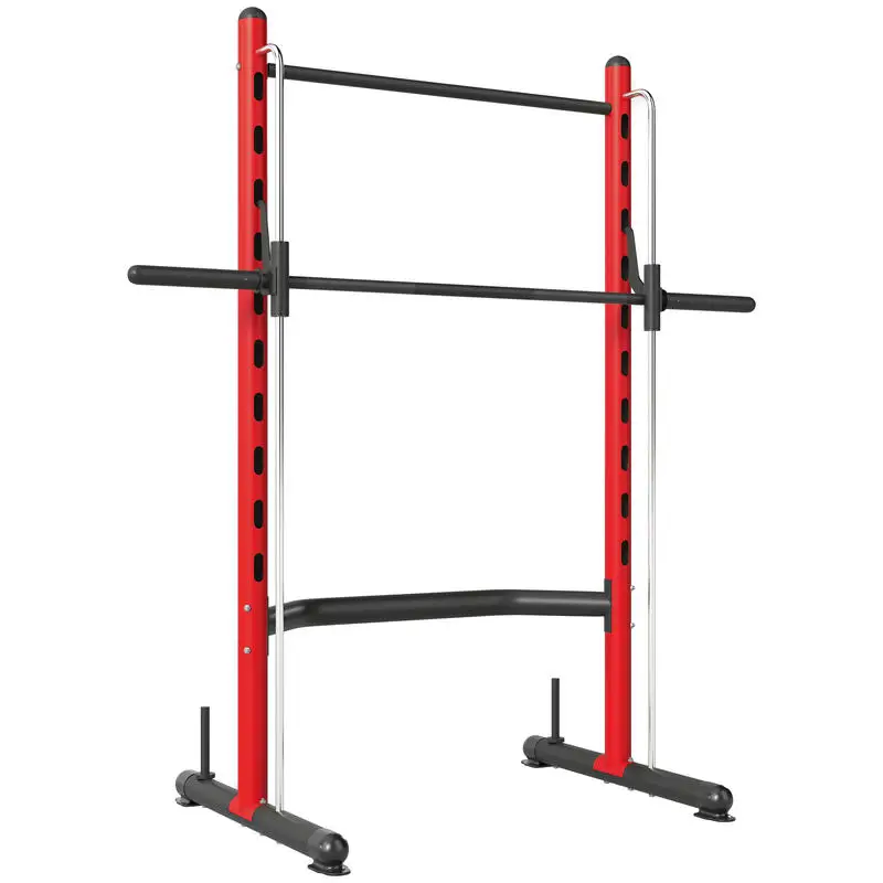 

Pull Up Station, Power Cage with Adjustable Seat, for Home Gym - Red
