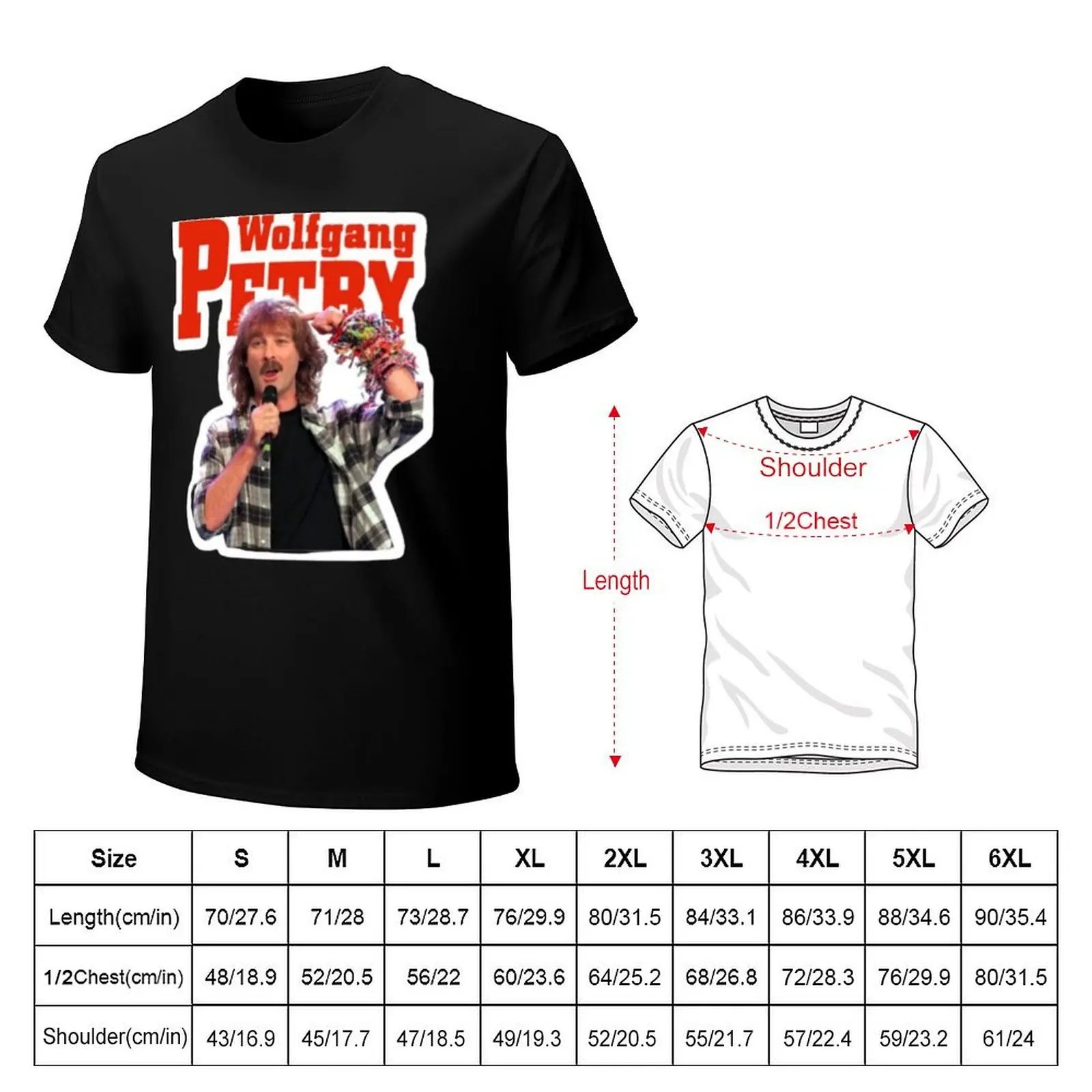 Wolfgang Petry T-Shirt Gym Exercise Short Sleeve T-Shirt