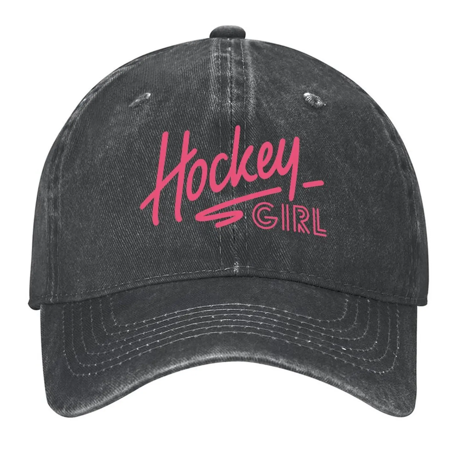 

Hockey girl Baseball Cap custom Hat hard hat Trucker Cap New In The Hat Women Caps Men's