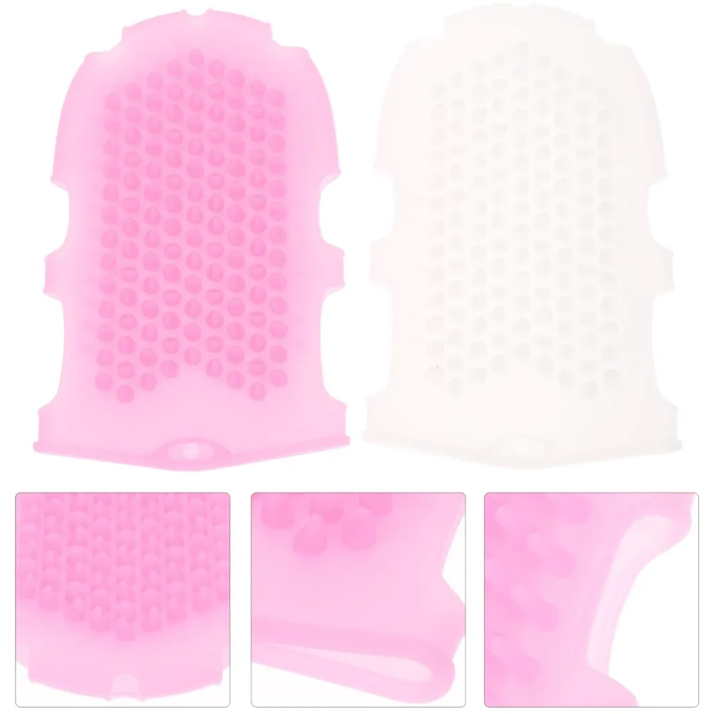 

1pc Shower Gloves Bath Scrub Remover Body Exfoliating Massage Shower Brush Silicone Bath Brush Skin Clean Silicone Bath Brushes