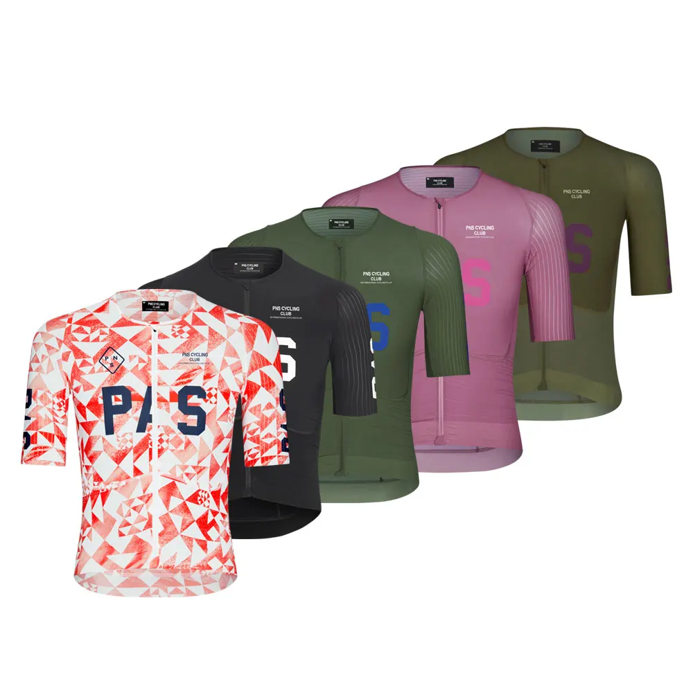 

PNS Cycling Jeresey Short Sleeve Men Pro Race Fit Aero Cycling Jersey Top Quality MTB Road Bicycle Shirts Maillot Ciclismo