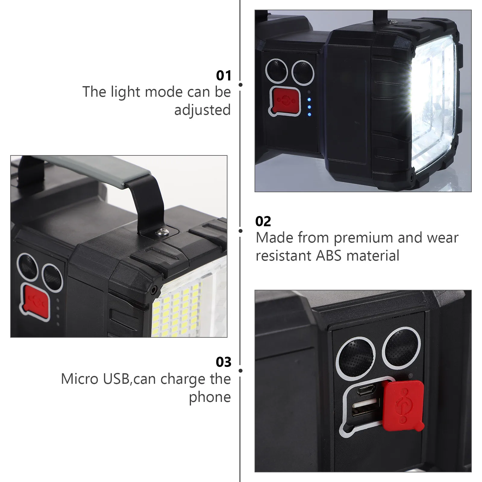 1 مجموعة قابلة للشحن عالية السطوع مصباح يدوي المحمولة طويلة المدى الشعلة للتخييم في الهواء الطلق الصيد السفر المنزل استخدام دائم Led #1