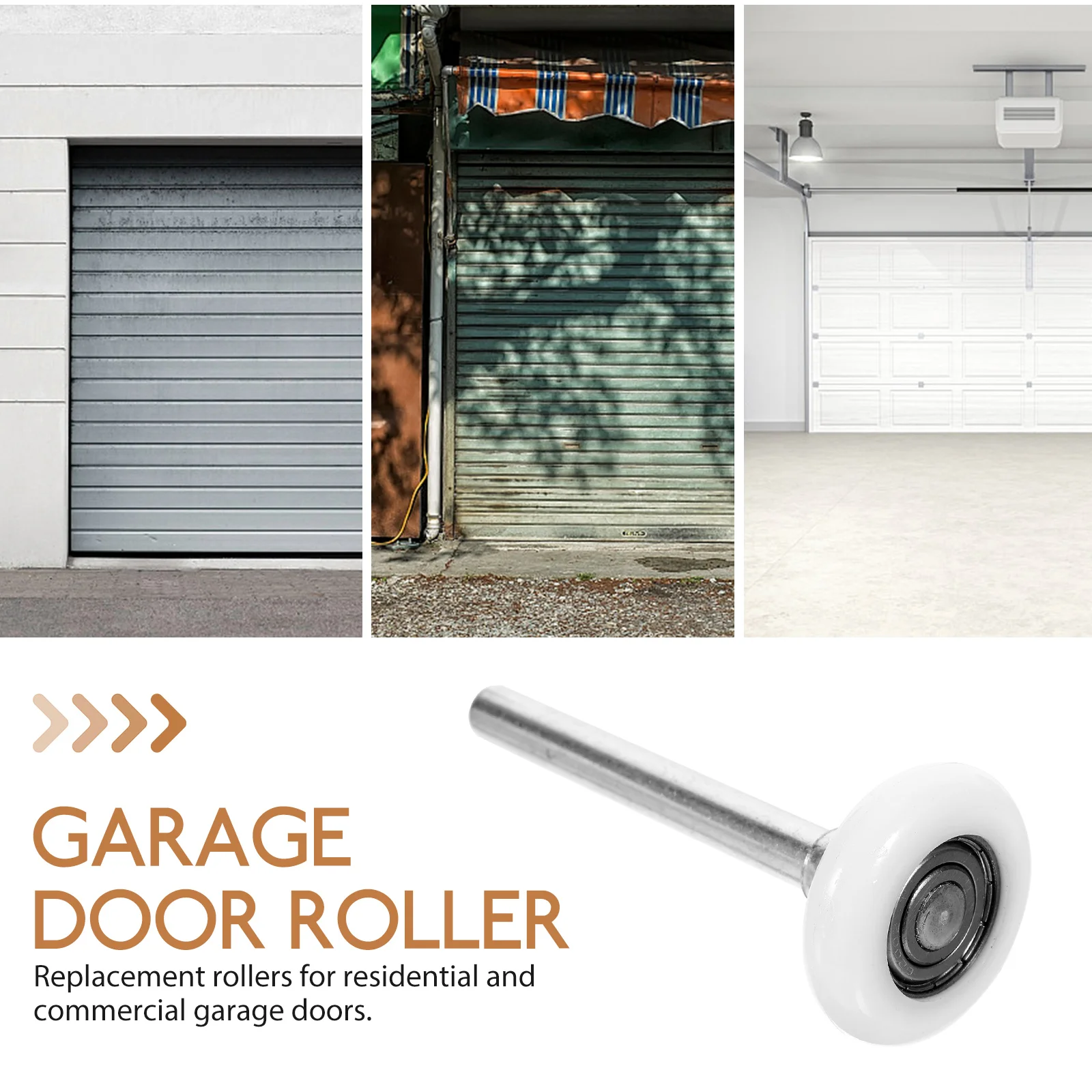 

Nylon Garage Door Rollers Heavy Duty Steel Wheels Replacement For Residential Commercial Doors Nylon Ball-Bearings