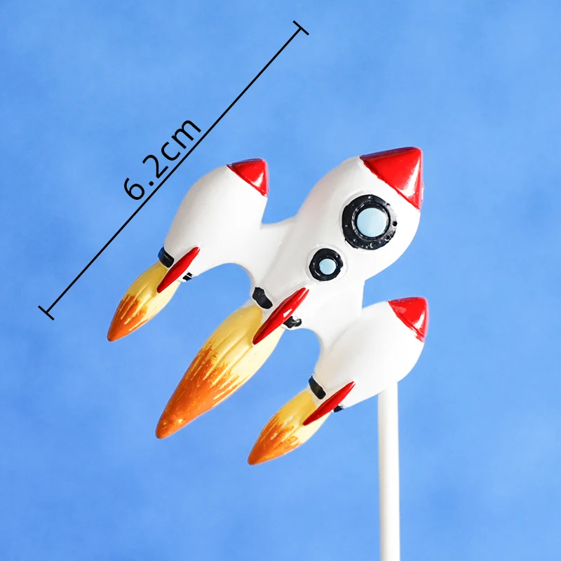 Astronauten-Kuchenaufsatz Rakete Jungen Raumschiff Planet Party Desserts Cupcake-Topper Kinder 1. Geburtstag Party Baby-Shower Dekoration – Detail 8