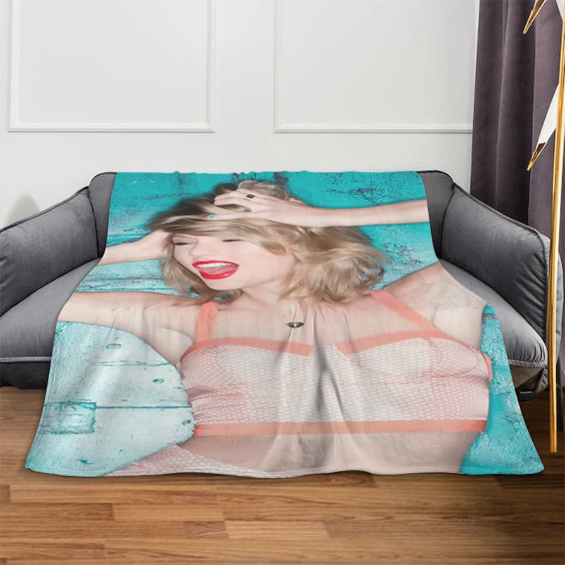 Sofa Blankets A-Taylor Swifts Microfiber Bedding Custom Blanket King Size Blanket Fluffy Soft Blankets Warm Knee Fleece Camping