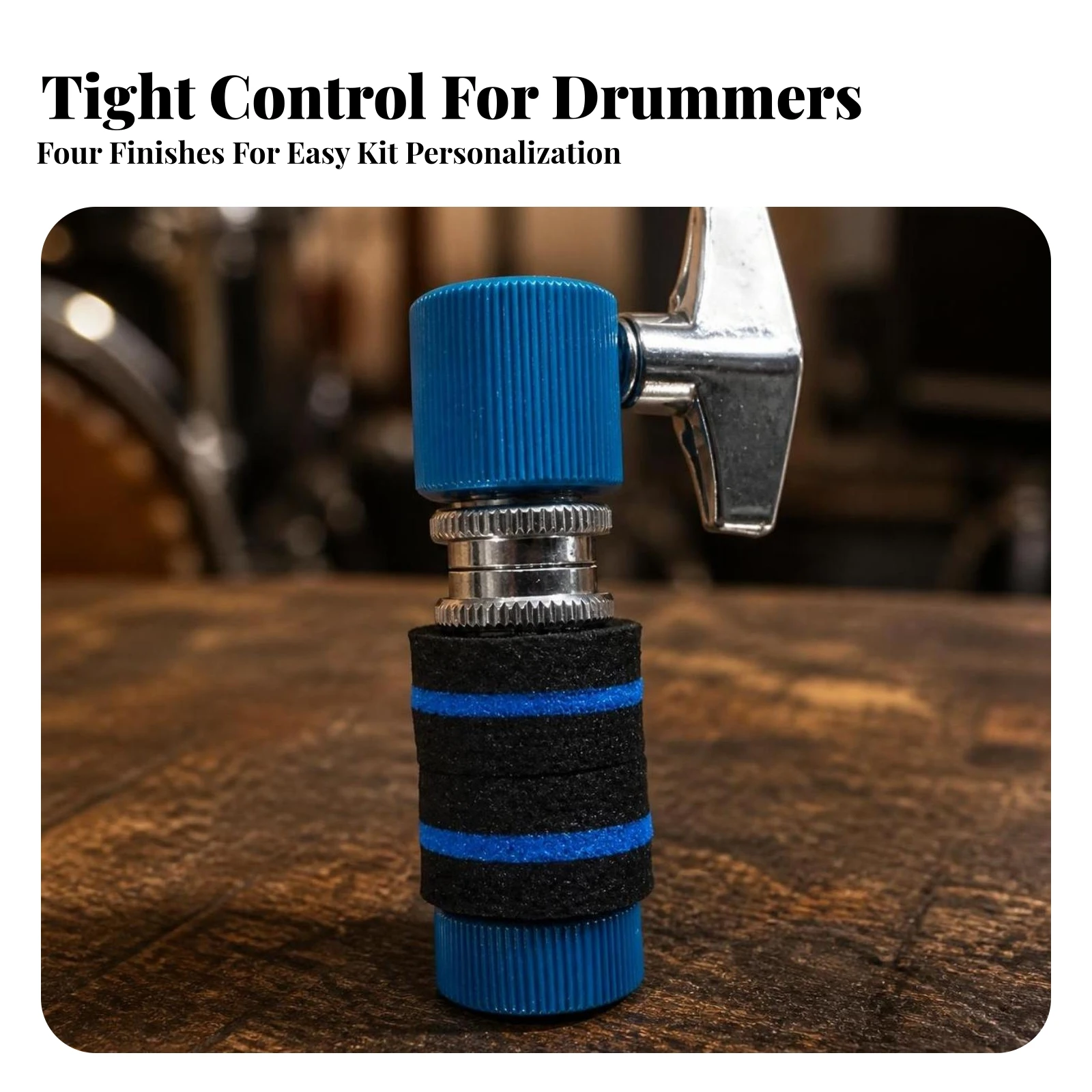 Cymbal Clutch with Felt Washers Adjustable Threaded Cymbal Clutch Wing Nut Long-Lasting Stable for Drummers, Live Performances