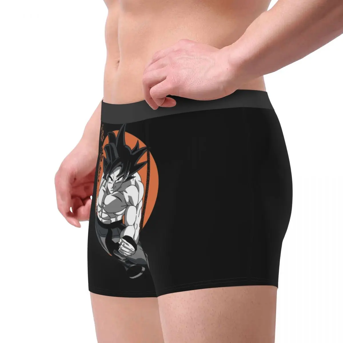 Calzoncillos Boxer DBZ Dragon Ball Goku de Anime para hombre, pantalones cortos, bragas, ropa interior transpirable, calzoncillos sexis de talla grande para hombre