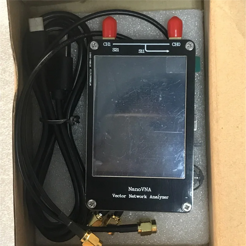 

ABFKL NanoVNA VNA 2.8 Inch LCD HF VHF UHF UV Vector Network Analyzer 50KHz - 900MHz Antenna Analyzer Built-in Battery