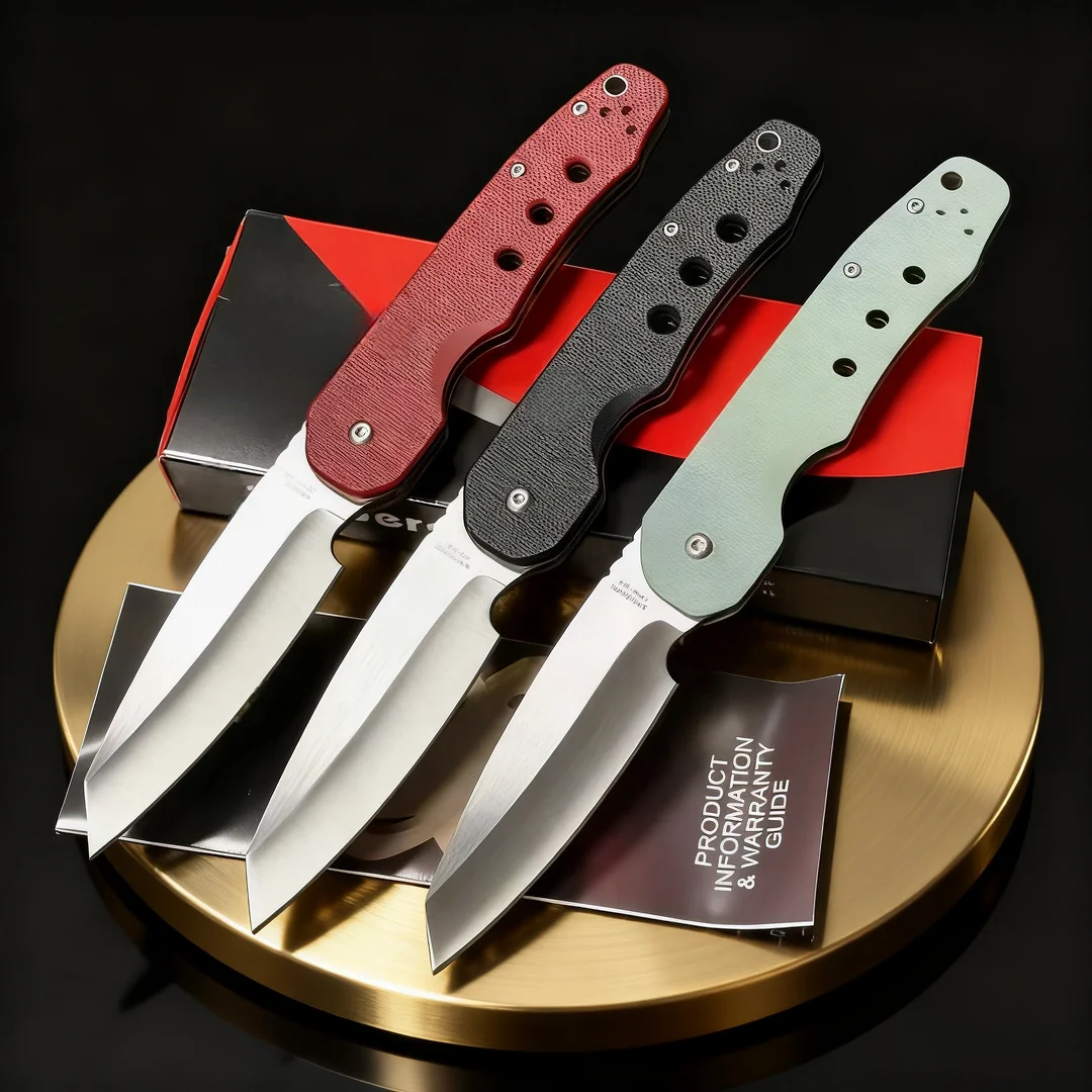

C240 - Portable and convenient folding knife, made of 8CR13 stainless steel, with G10 handle, box-opening cutting knife