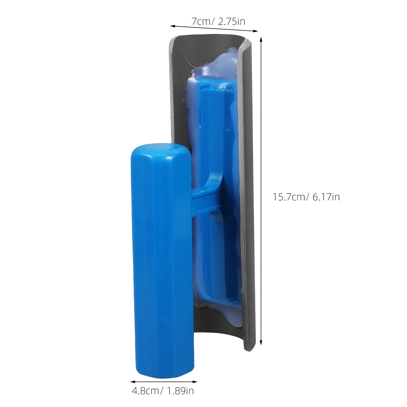 Cement Trowel Curved Concrete Edge Tool Lightweight Tubular Handle For Smooth Finishing Precise Edging Work Concrete