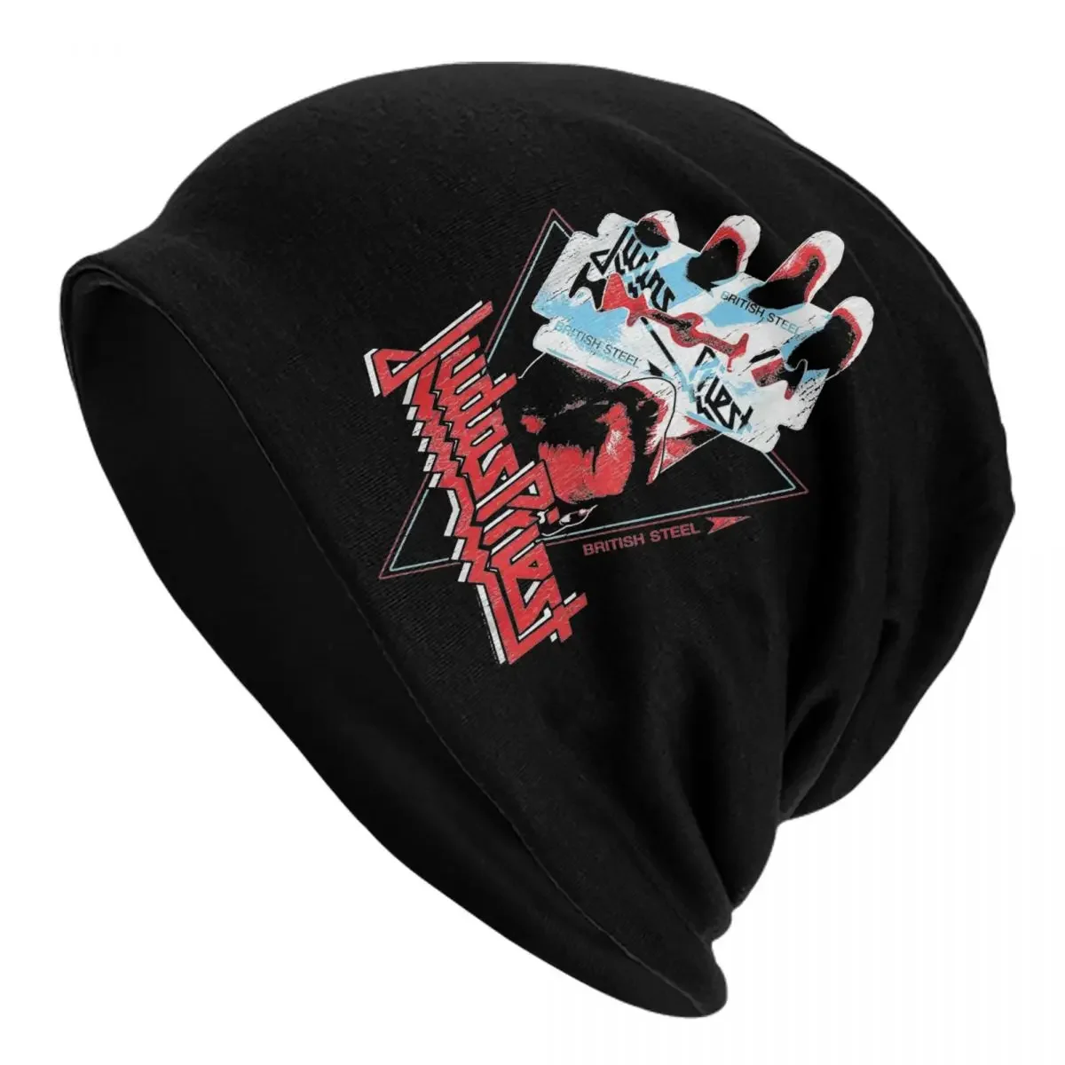 Judas Priest British Steel Bonnet Hats Knitted Hat Autumn Winter Outdoor Skullies Beanies Hats Unisex Warm Dual-use Caps