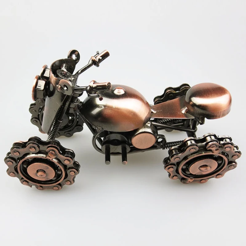 HF Forged Iron Four-wheel Retro ATV Model Craft Office Home Creative Decoration Miniature Table Top Art Deco Decoration