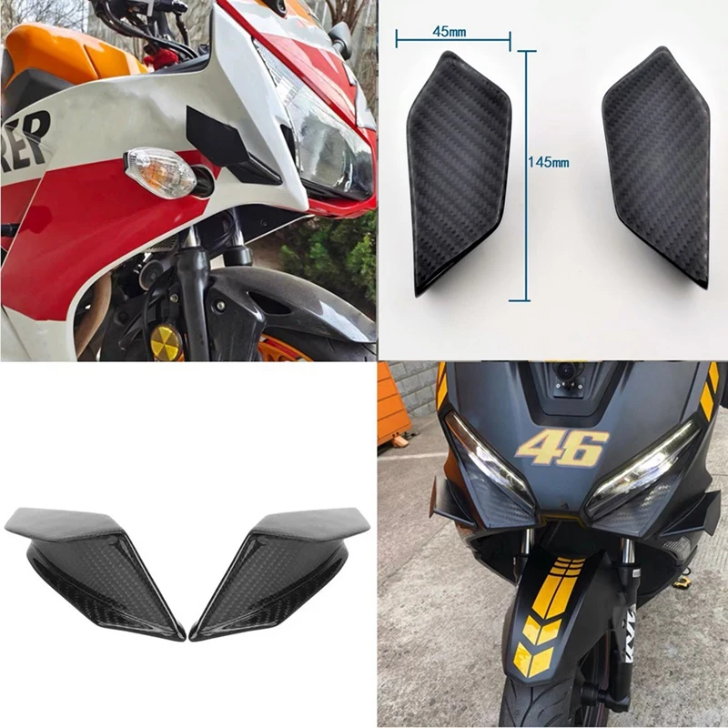 

Motorcycle Winglet Aerodynamic Wing Kit Spoiler Cover Accessories Universal For Yamaha NMAX XMAX Honda Kawasaki