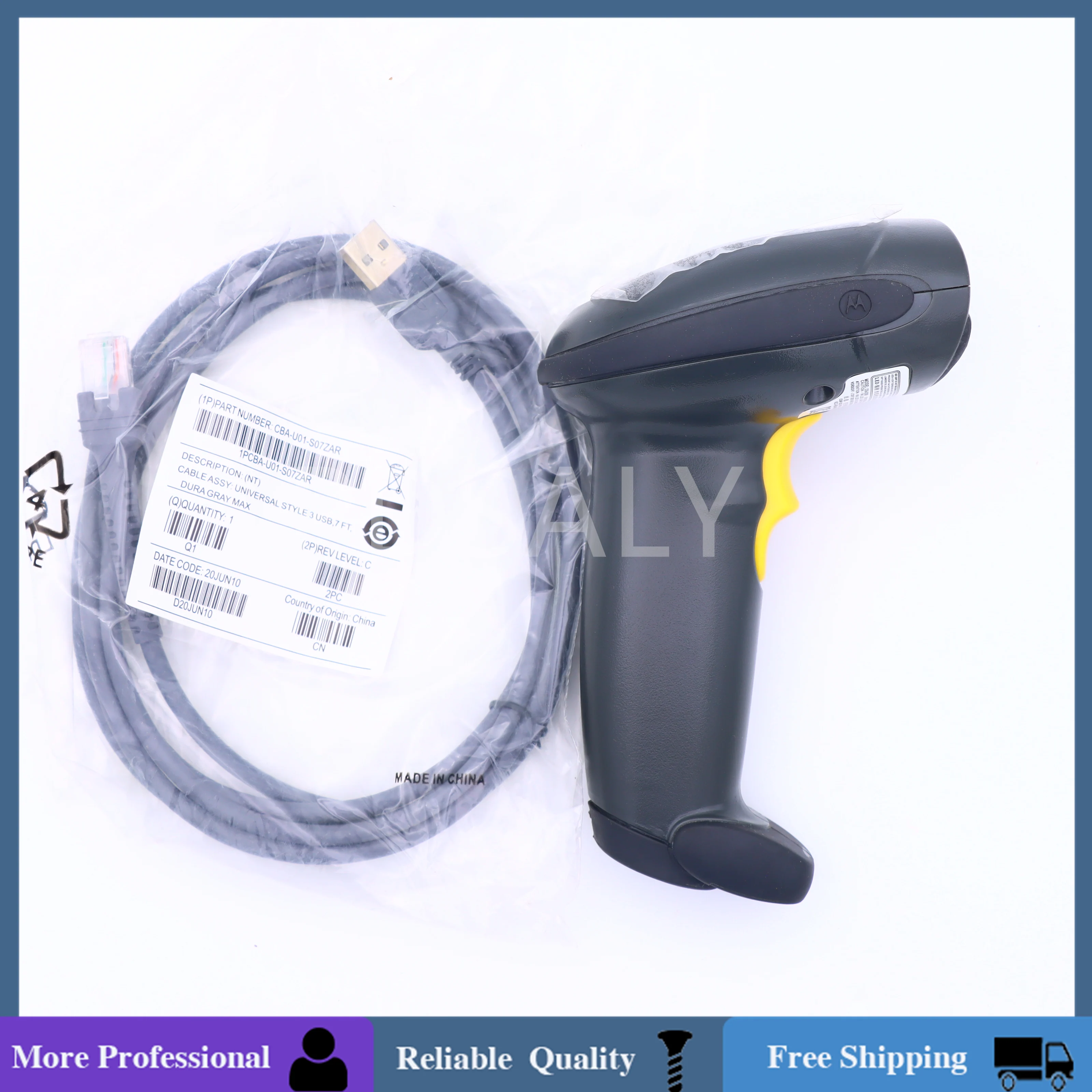 LS4208 LS4208-SR20007WR for Zebra Wired 1D Laser Scanning With USB Cable