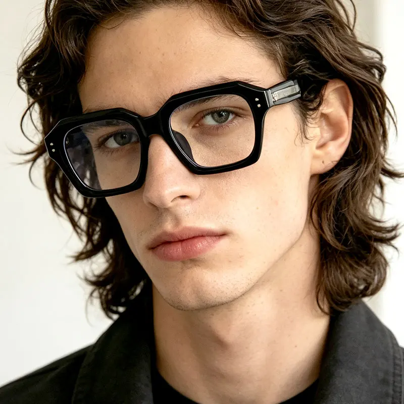 Retro Anti Blue Ray Prescription Glasses Men Optical Myopia Glasses Square Reading Glasses Customizable Prescription