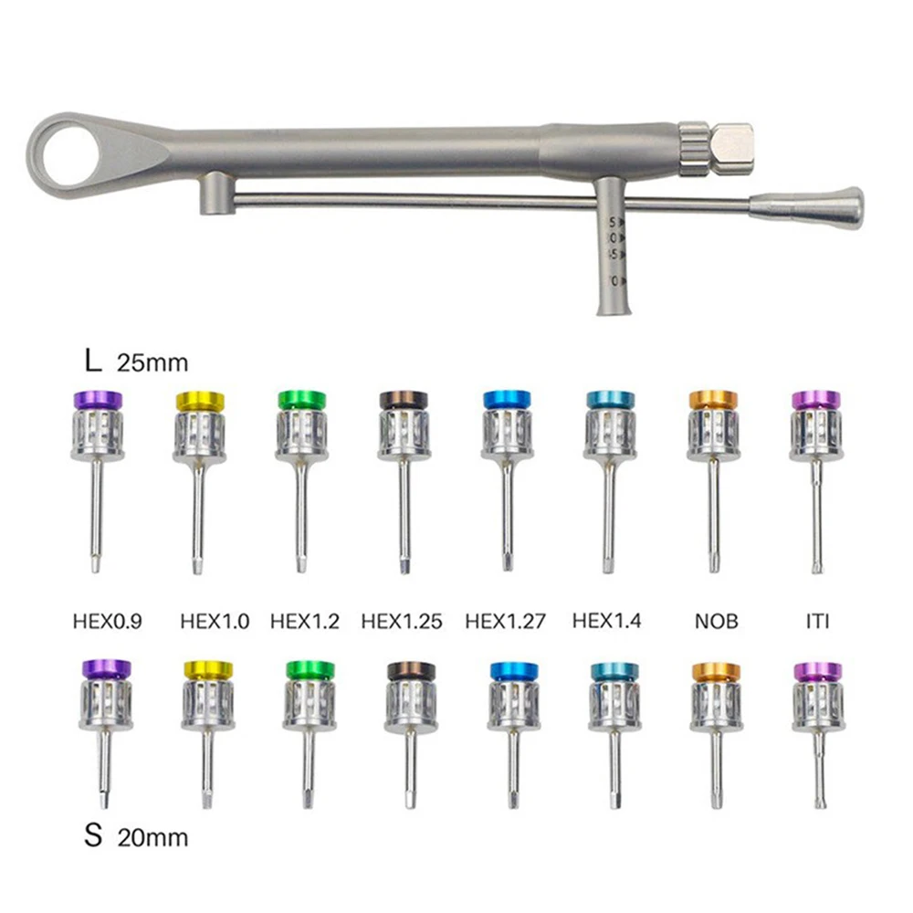 

Dental Materials Implant Restoration Tool Kit Dental Tool Box Implant Torque Screwdrivers Wrench Universal Prothetic Kit
