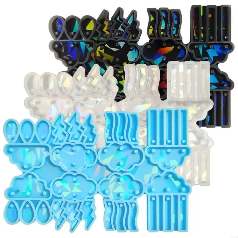 Molde silicone para brincos festivos jóias Fazendo molde hológrafos a lasers moldes jóias para amante