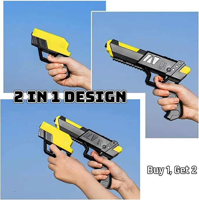 

Parent-Child Glock Water Gun 2 in 1 Split Double Summer Battle Shooting Water Pistol Toys Boys Girls Beach Water Game Pool Game