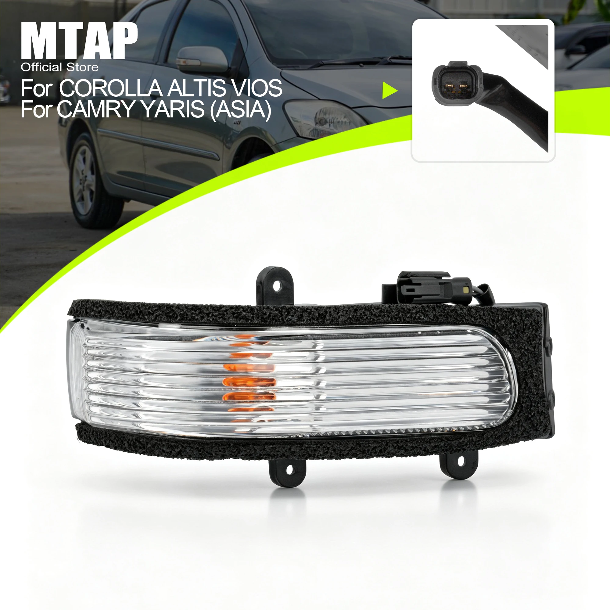 Side Mirror Turn Signal Light For TOYOTA Camry/Yaris (ASIA)/Vios/Corolla/Altis 2007-2014 Side Mirror Indicator Light / Blinker