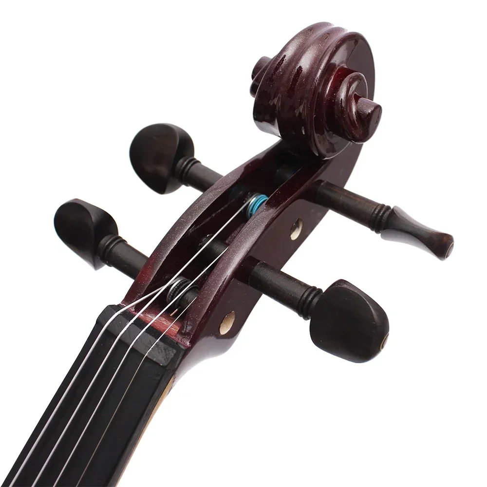 IRIN 4/4 바이올린 메이플 바디 사일런트 일렉트릭 바이올린 보우 케이스 헤드폰 케이블 숄더 레스트 알루미늄 합금 액세서리