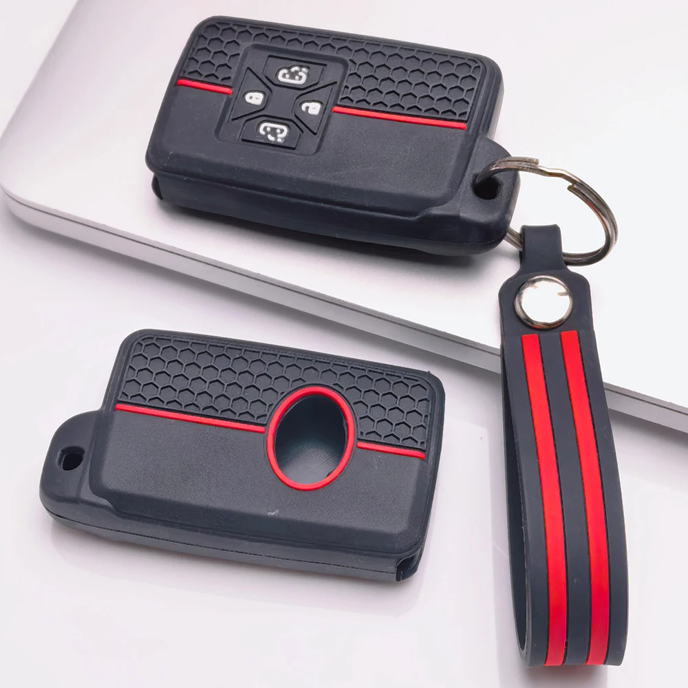 Key Cover for Toyota Alphard Vellfire Estima Previa Noah Voxy Esquire Sienta Isis Hex Pattern Grip Secure Keychain Holder