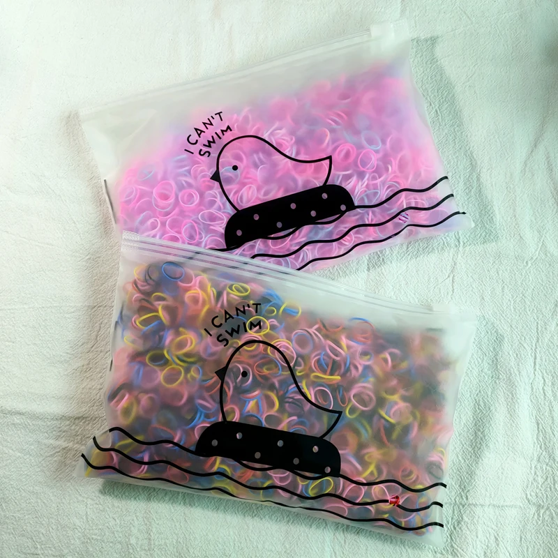 500 stücke Mädchen Bunte Einweg Gummiband Elastische Haarbänder Stirnband Kinder Pferdeschwanz Halter Bands Kinder Haar Zubehör – Detail 3