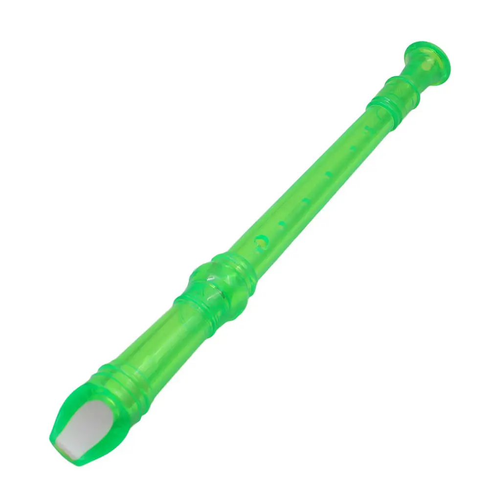 

8 Hole Premium ABS Transparent Soprano Recorder Flute Beginner Friendly Quick Learn Wind Instrument with Exquisite Workmanship