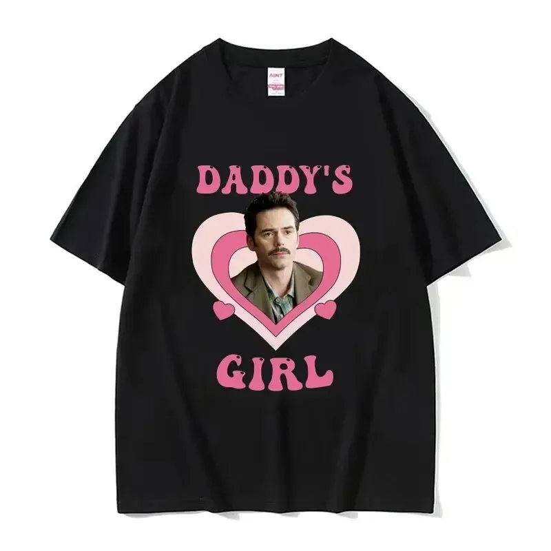 Daddy's Girl Robert Pattinson Men Women Print Cotton T Shirt Twilight Saga Vintage 90s Short Sleeve Tshirt Oversized T-shirts