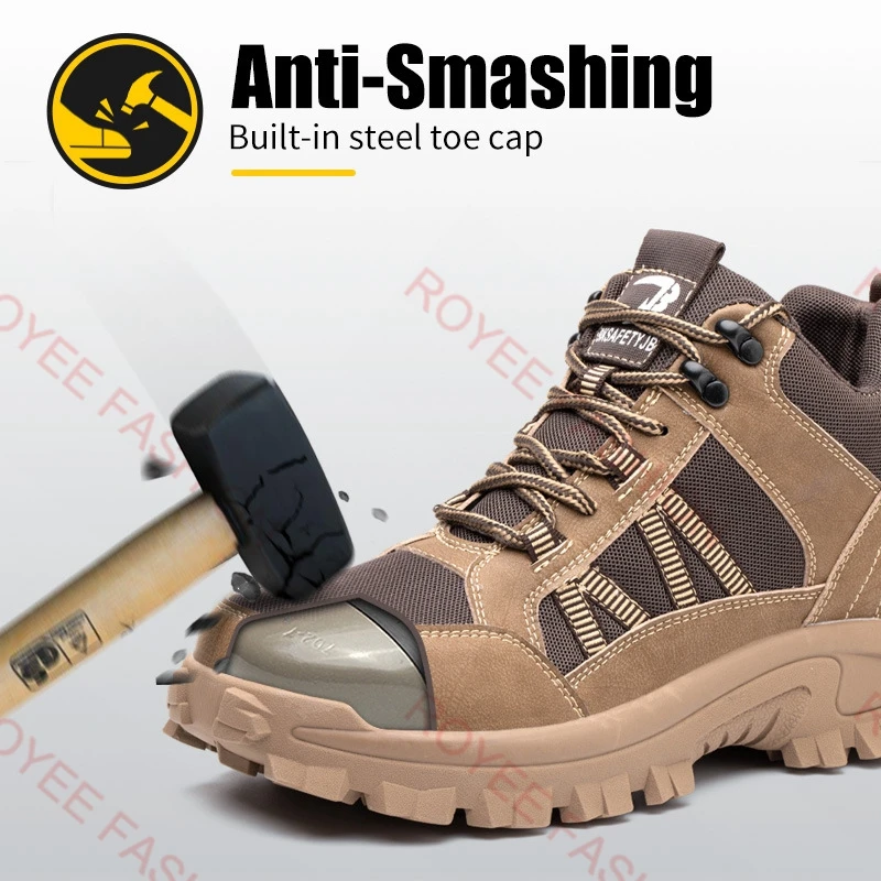 Lightweight steel toe shoes Safety Boots for Men steel toe sneakers for women Protective Steel Toes Shoe 46 zapatos mujer