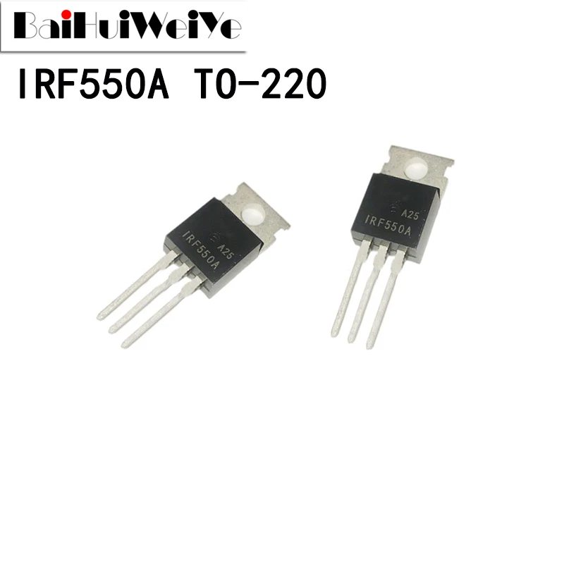 10PCS IRF550A IRF550 100V40A TO-220 TO220 Transistor MOSFET New Original Good Quality Chipset