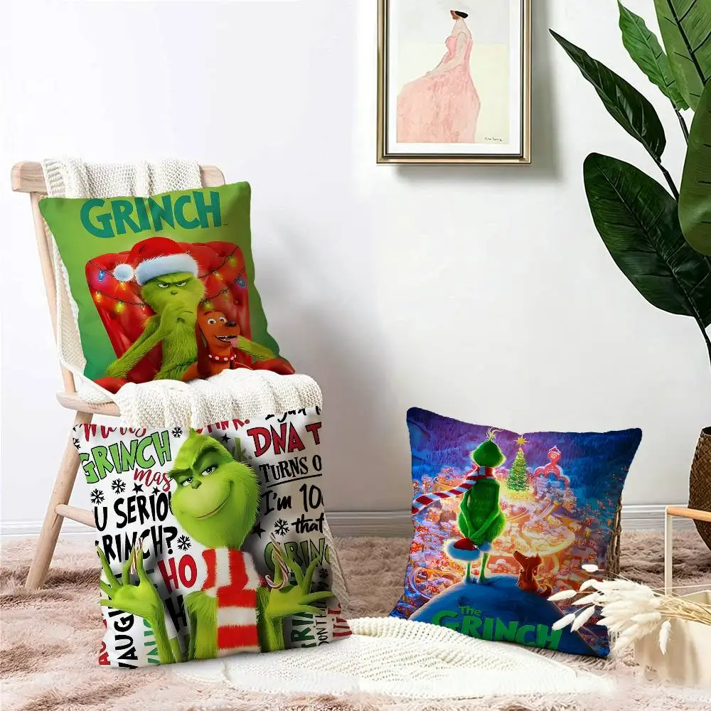 Cartoon THE G-GRINCHS Pillowcase toon Gift Cushion Cover Bedroom Home Sofa Chair Seat Decor pillow case